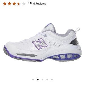 New Balance Women's 806 Stability White/Purple SZ 7 Pickleball Tennis Court Shoe